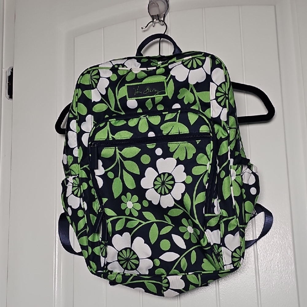 Vera Bradley Green Floral Backpack